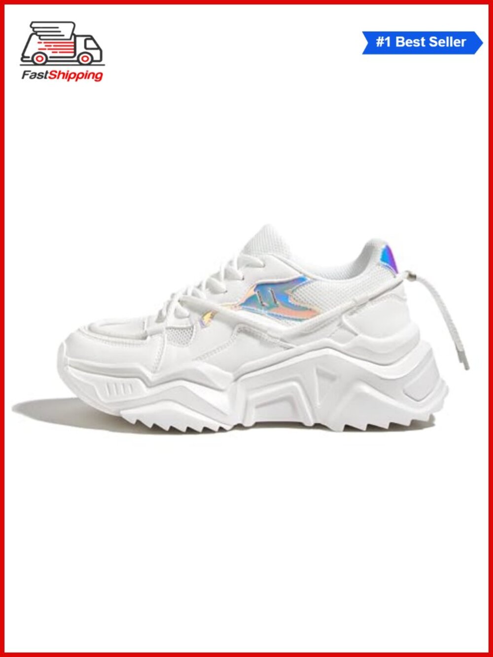 ✨ LUCKY STEP Women's Platform Fashion Chunky Dad Sneakers